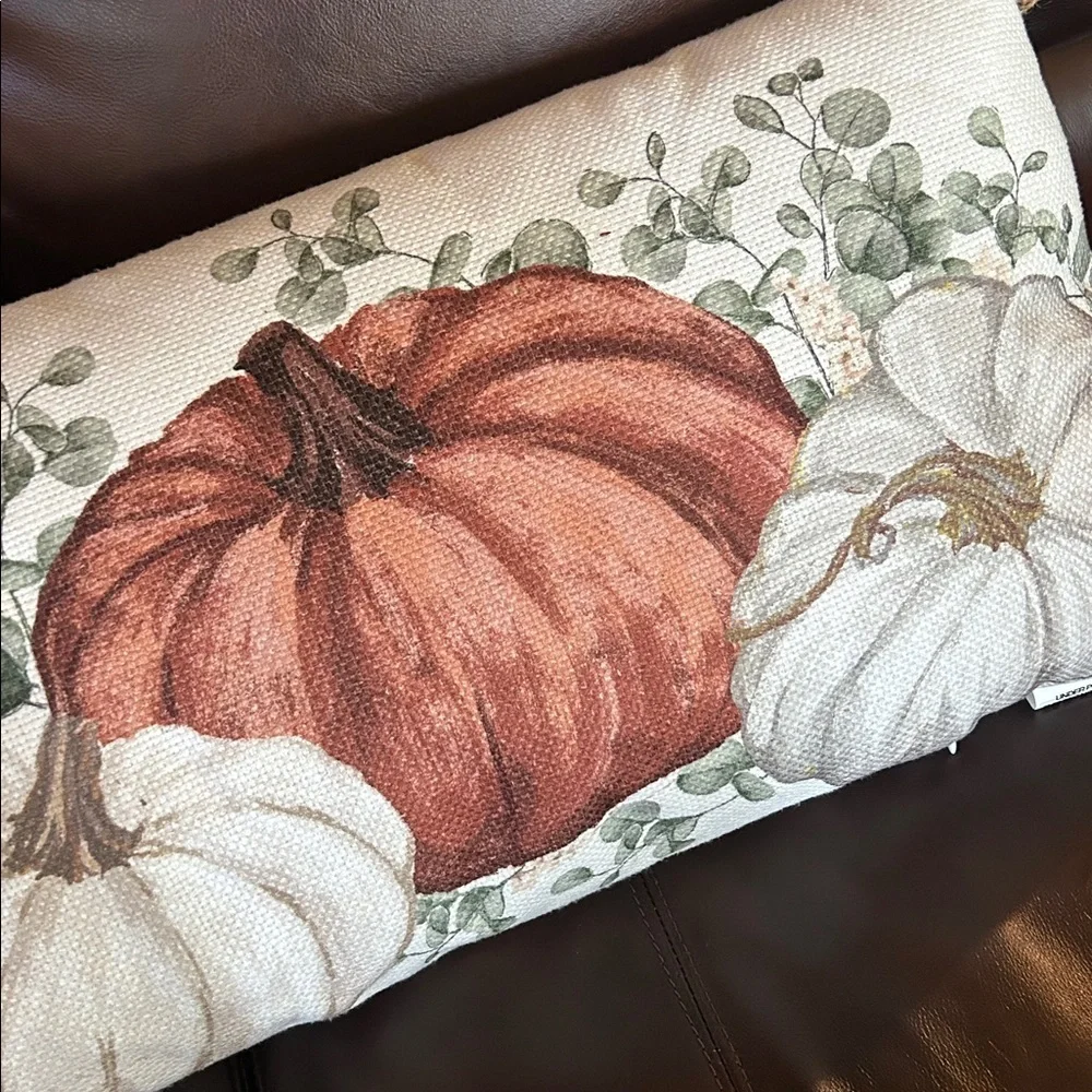 Autumn Harvest Pumpkin Pillow
